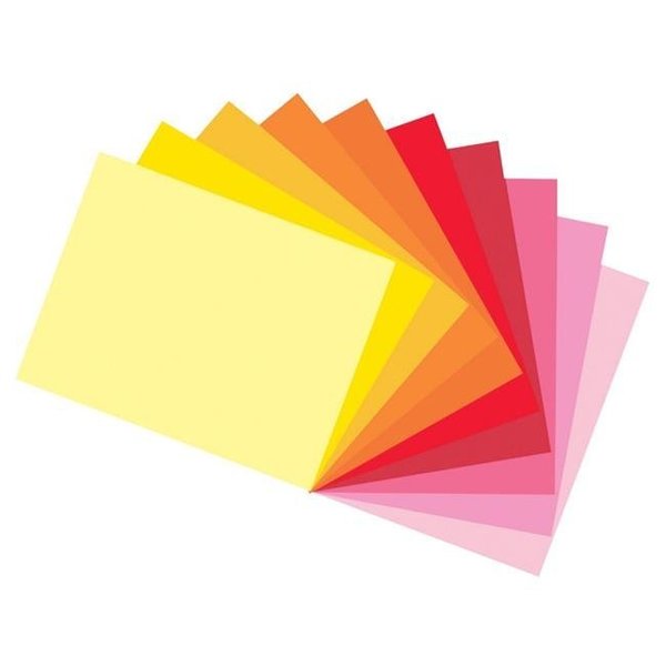 Tru-Ray Tru-Ray 12 x 18 In. Sulphite Acid-Free Non-Toxic Construction Paper; Assorted Warm Color; Pack Of 50 1398065